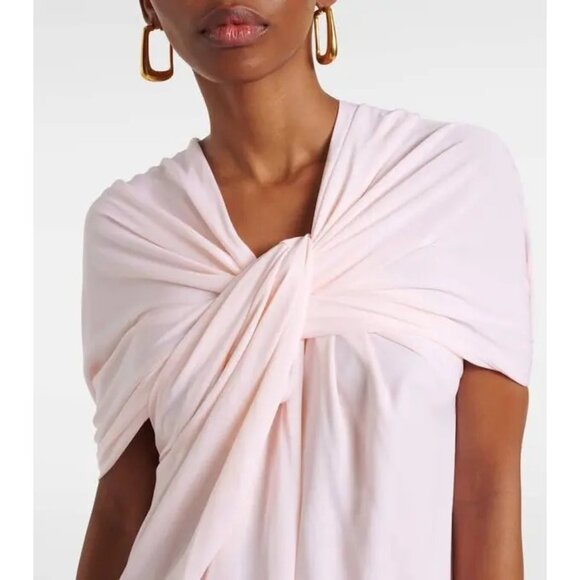 Jil Sander Sleeveless Maxi Dress in Confetti Pink 38 New Womens Formal Gown - Picture 13 of 16